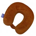 VIAGGI Brown U Shaped Memory Foam Travel Neck and Neck Pain Relief Comfortable Super Soft Orthopedic Cervical Pillows